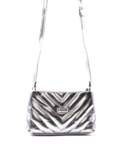Bolsa Transversal Matelassê em V com Bolso Traseiro BSI-6551 - PT