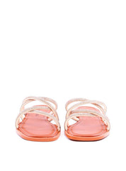 Rasteira com Tiras de Strass Entrelaçadas - Castor SDI-11955 - CS