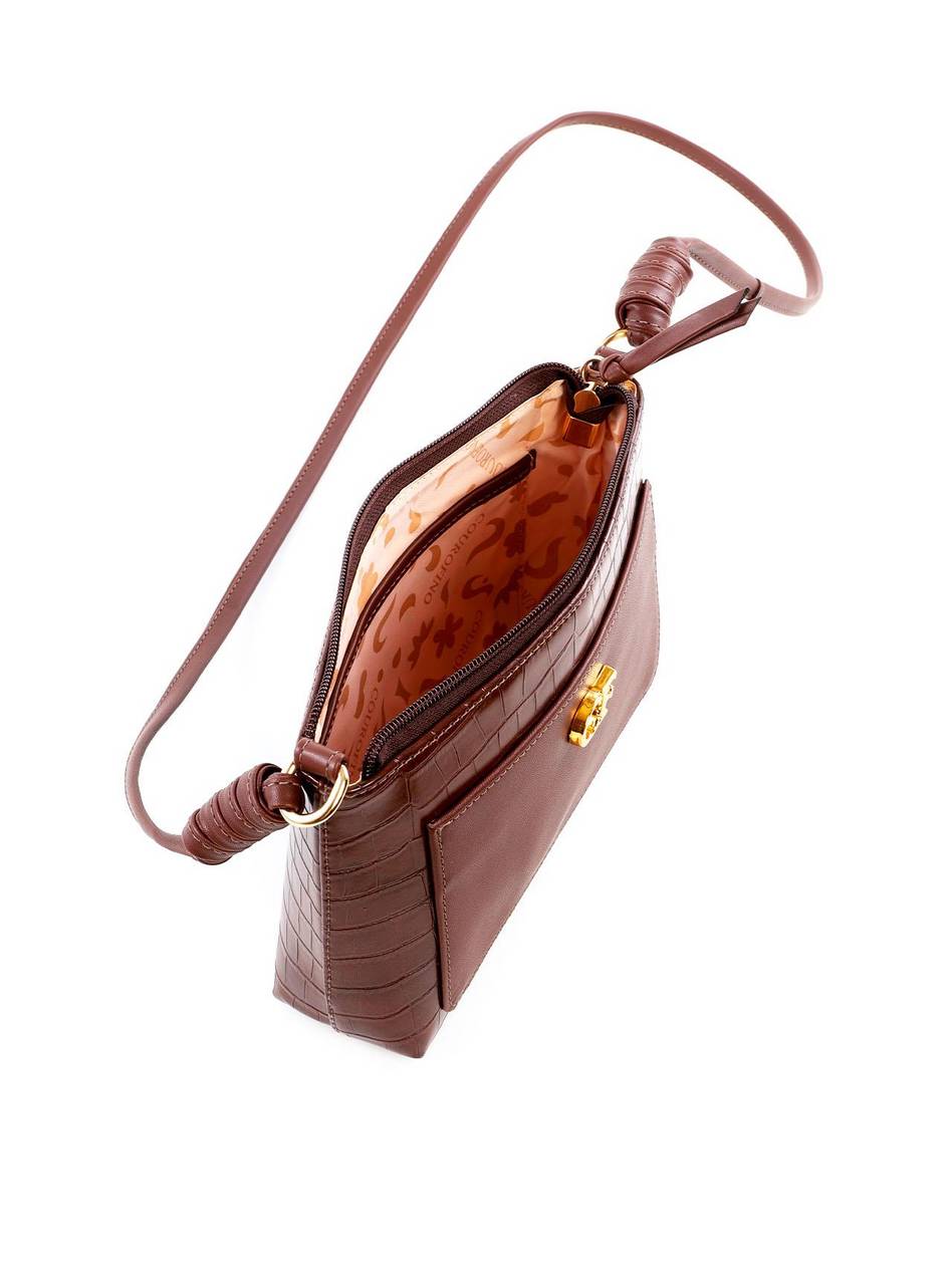 Bolsa Tote Pequena com Nó - Cacau BSI-6446 - CA
