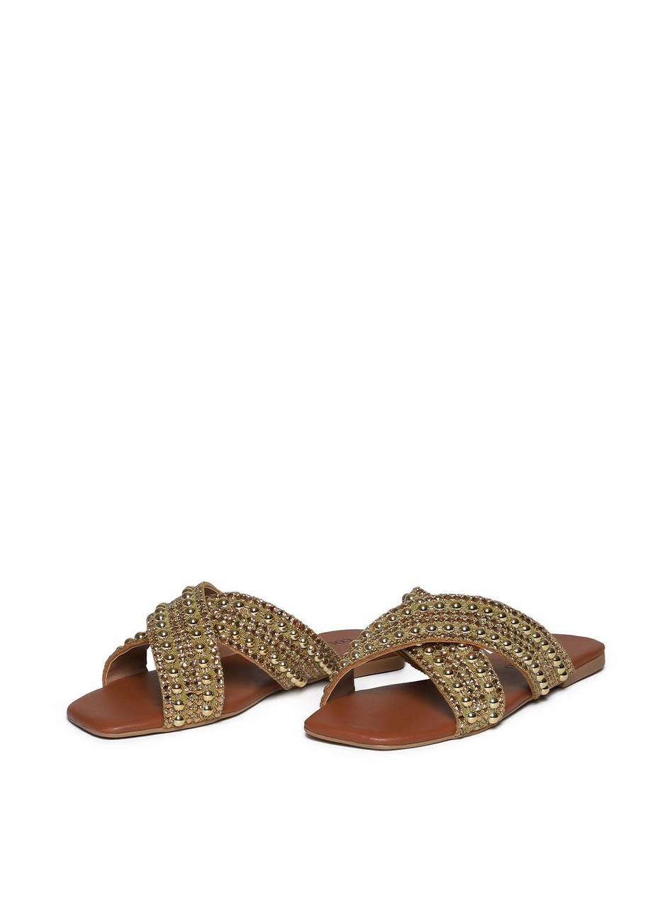 Sandália Feminina Mulle Couro Salto Alto - Castor SDI-11617 - CS