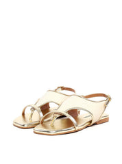 Rasteira em Palha com Tira Fina - Ouro SDI-11940 - AU