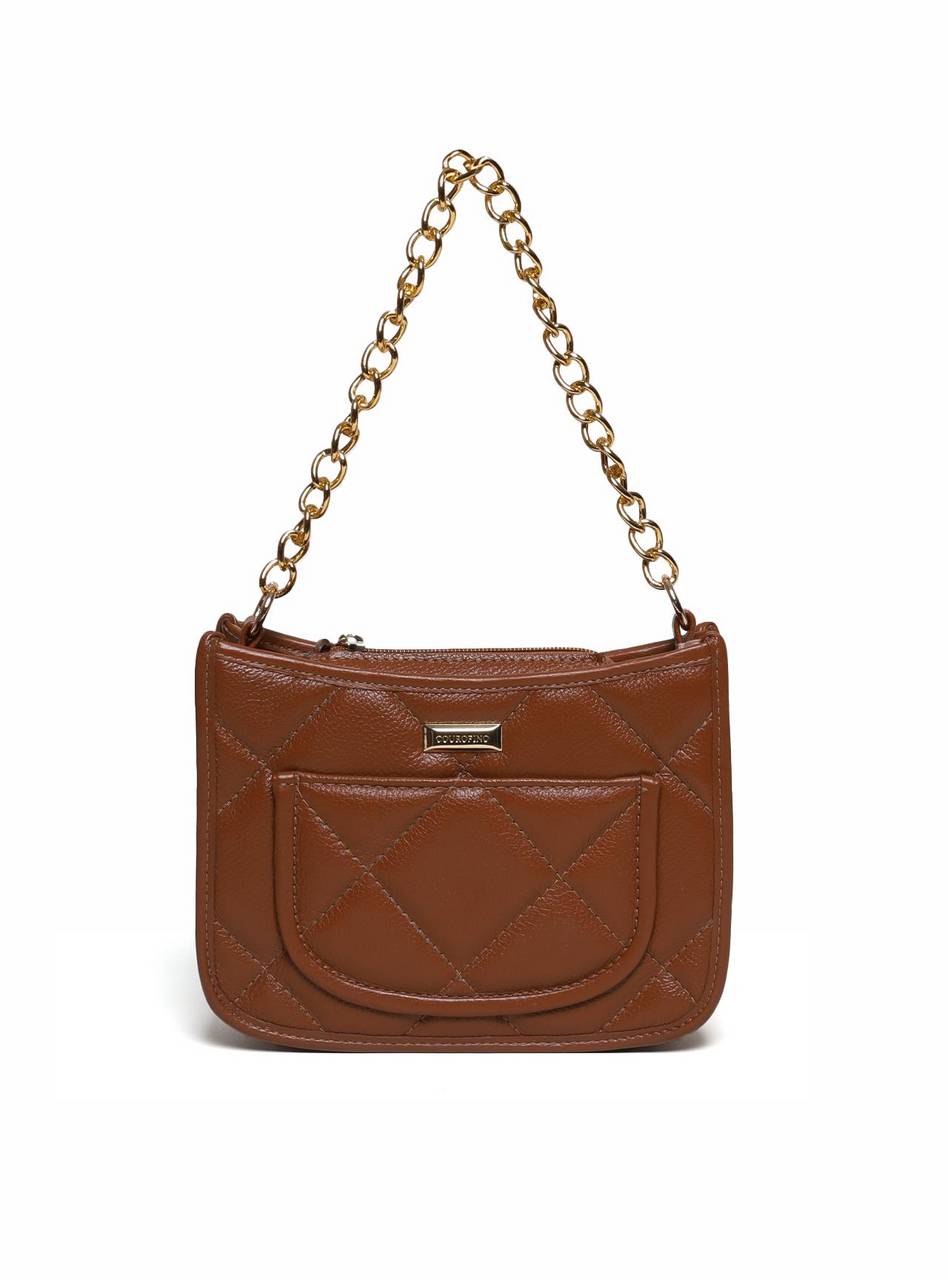 Bolsa Clutch Transversal Matelasse com Corrente - Castor BSI-5887 - CS