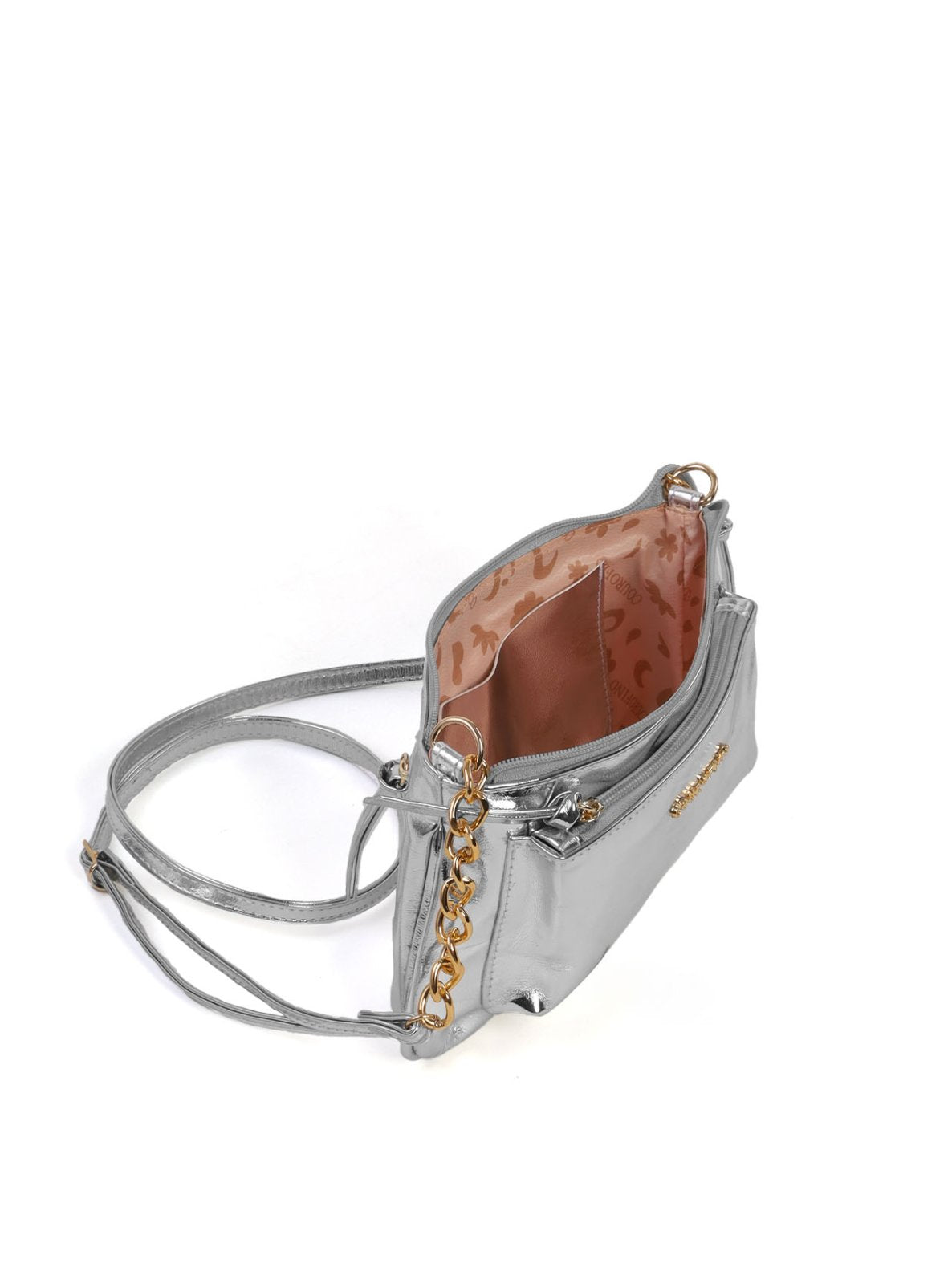 Bolsa Transversal Pequena com Bolso Frontal BSI-6519 - PT