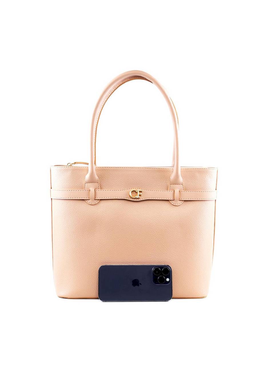 Bolsa Shopper com Tira Frontal - Nude BSI-6434 - NU