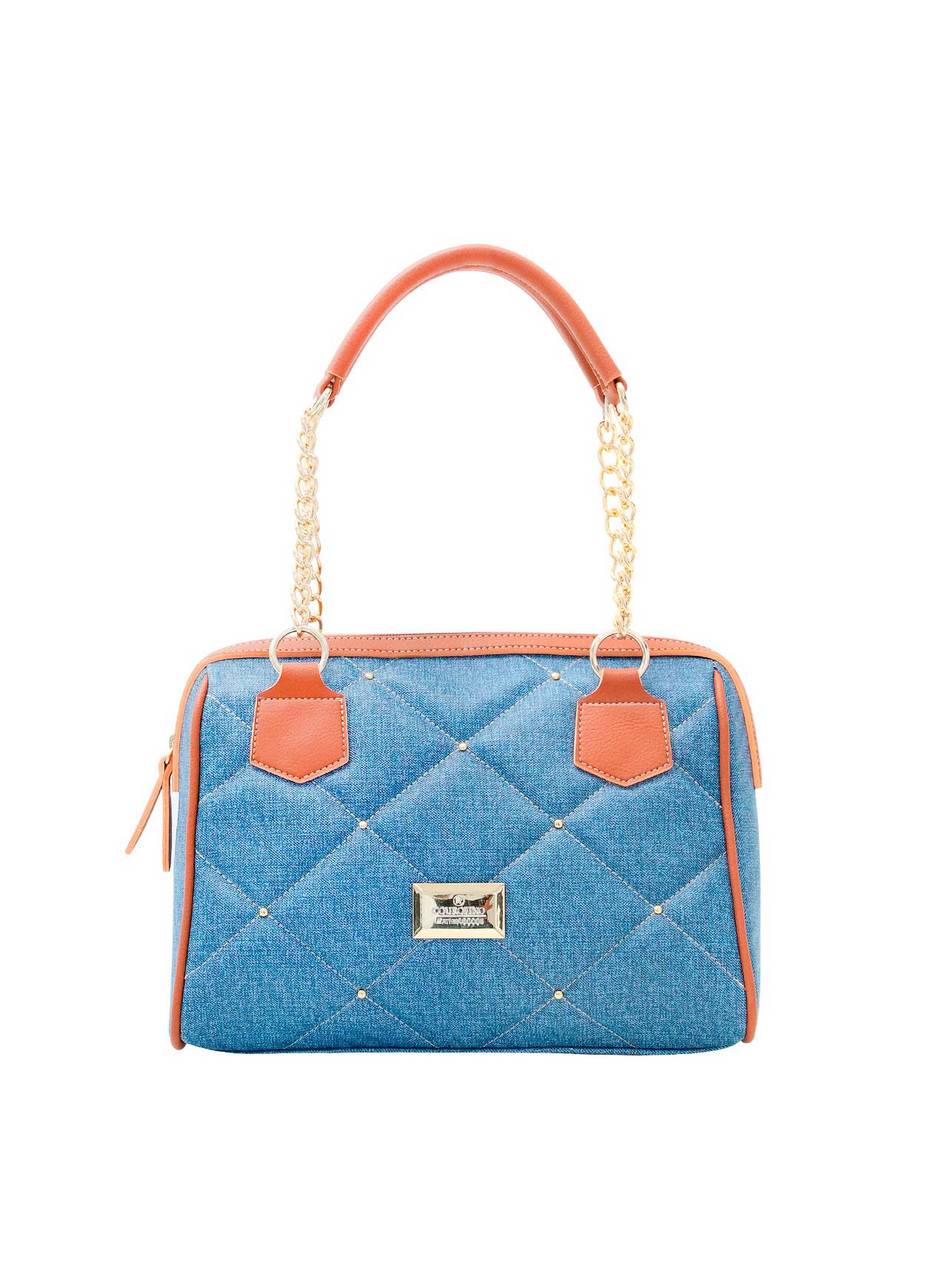 Bolsa Baú Média Corrente Matelassê Azul BSI-5682 - AZ