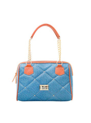 Bolsa Baú Média Corrente Matelassê Azul BSI-5682 - AZ