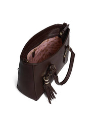 Bolsa Tote Tiracolo com Barbicacho  - Cacau BSI-5956 - CA