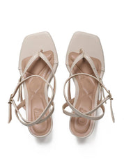 Sandália Feminina Couro Salto Fino - Fenno SDI-11648 - FE