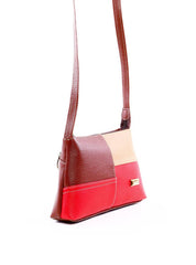 Bolsa Emanuele Baguette com Retalhos - Castor BSI-6297 - CA