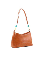 Bolsa Baguete Pequena com Detalhes Translúcidos - Castor BSI-6473 - CS