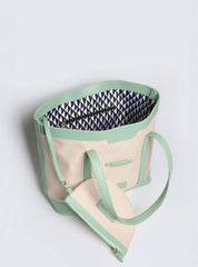 Bolsa Shopper Palha Fivela Grande Verde BS-5868 - VD