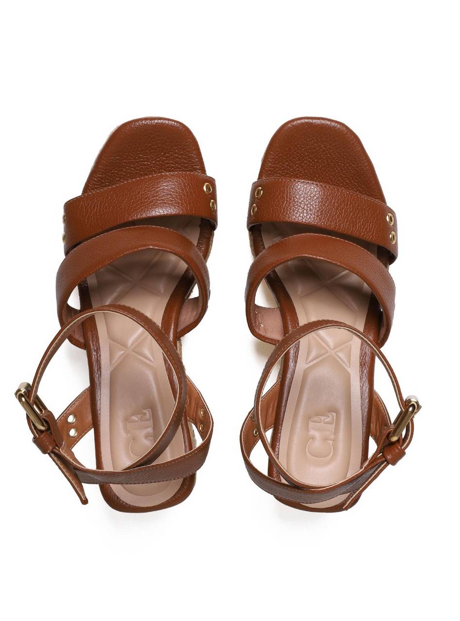 Sandália Plataforma com Cordas e Ilhóes - Castor SDI-11671 - CS