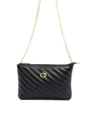 Bolsa Clutch em Matelassê com Alça de Corrente - Preta BSI-6270 - PR