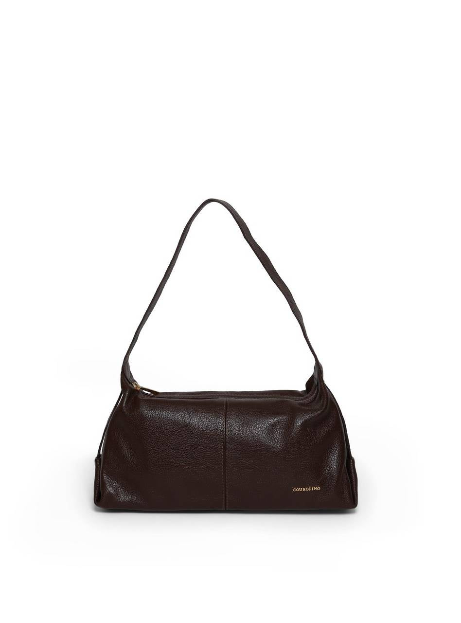 Bolsa Hobo Alça de Ombro Costura Central - Cacau BSI-5969 - CA