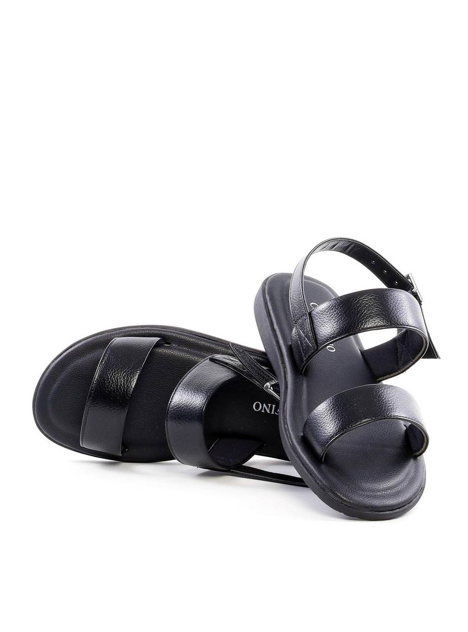 Sandália Masculina com Duas Tiras - Preta SDI-12163 - PR