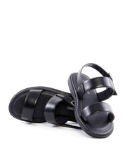 Sandália Masculina com Duas Tiras - Preta SDI-12163 - PR