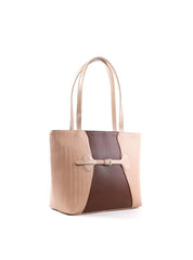 Bolsa Shopper com Tressê e Fivela - Nude BSI-6421 - NU