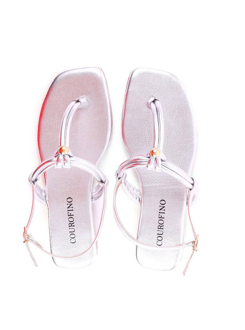 Rasteira de Dedo com Esfera - Prata SDI-11964 - PT