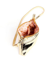 Bolsa Transversal Retangular Detalhe Drapeado - Ouro BSI-6281 - AU