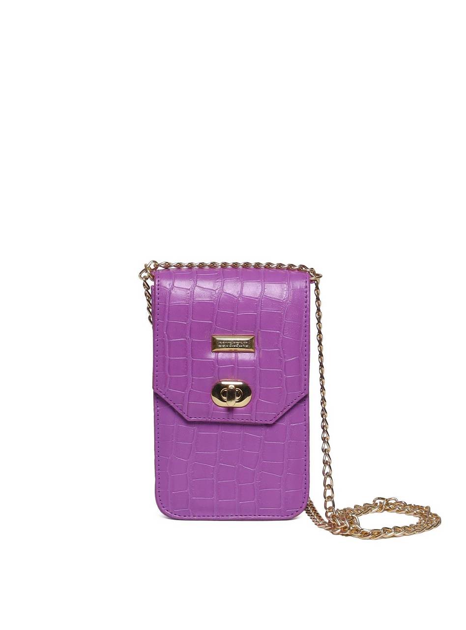 Bolsa Carteiro Transversal Alça Corrente Roxa BSI-5420 - RO