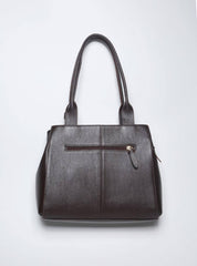 Bolsa Feminina Tote Chaveiro Couro Media Cacau BSI-5673 - CA