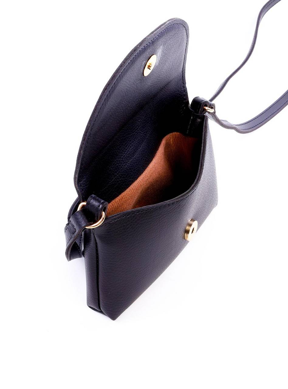 Bolsa Saddle Transversal com Fecho de Pressão - Preta BSI-5995 - PR