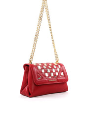Bolsa Satchel Pequena com Recortes e Corrente BSI-6541 - VE