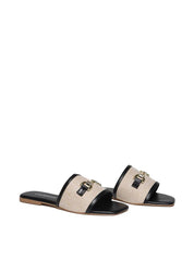 Sandália Feminina Rasteira Slide - Preta SDI-11624 - PR