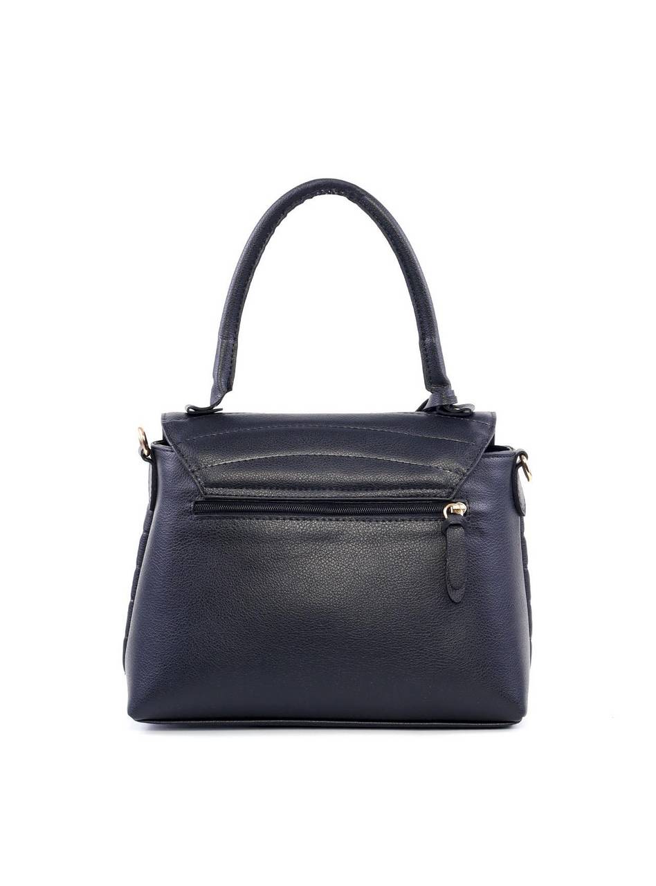 Bolsa Satchel em Matelasse com Bag Charm - Preta BSI-6216 - PR