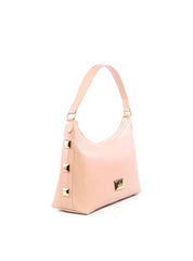 Bolsa Hobo Tiracolo com Detalhes Laterais - Nude BSI-6199 - NU