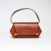 Bolsa Baguete Lisa Removível Couro Castor BSI-5776 - CS