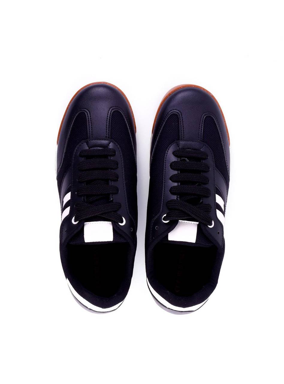 Tênis Feminino Casual Detalhe Duas Tiras - Preto SP-11947 - PR