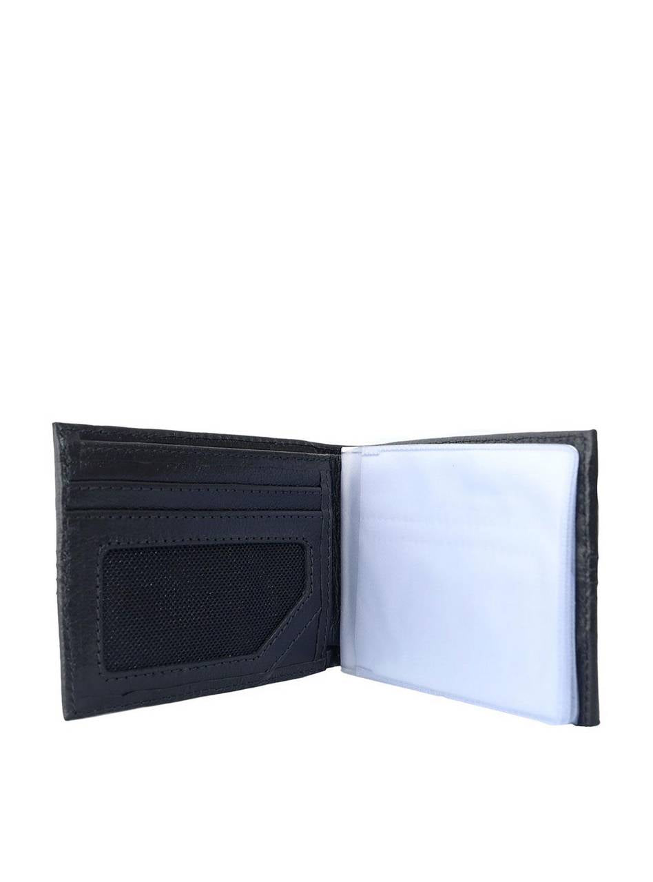 Carteira Masculina Pocket Grande Couro Detalhe Costura Preta CAI-770 - PR